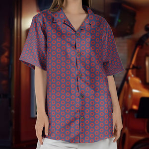 Phish Red Circle Donut Inspried Unisex Hawaiian Shirt – Retro Music Print Button-Up