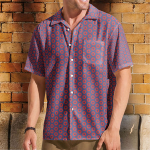 Phish Red Circle Donut Inspried Unisex Hawaiian Shirt – Retro Music Print Button-Up