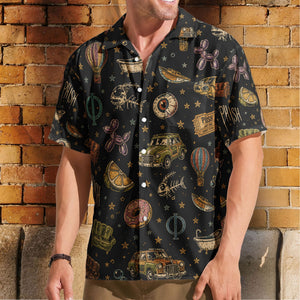 Phish Cosmic Donut Jam Band Graphic All-Over Print Hawaiian Shirt – Retro Music Album Art Inspired Unisex Shirt