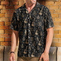 Bruce Springsteen And E Street Band Logo Graphic All-Over Print Hawaiian Shirt – Retro Music Album Art Inspired Shirt