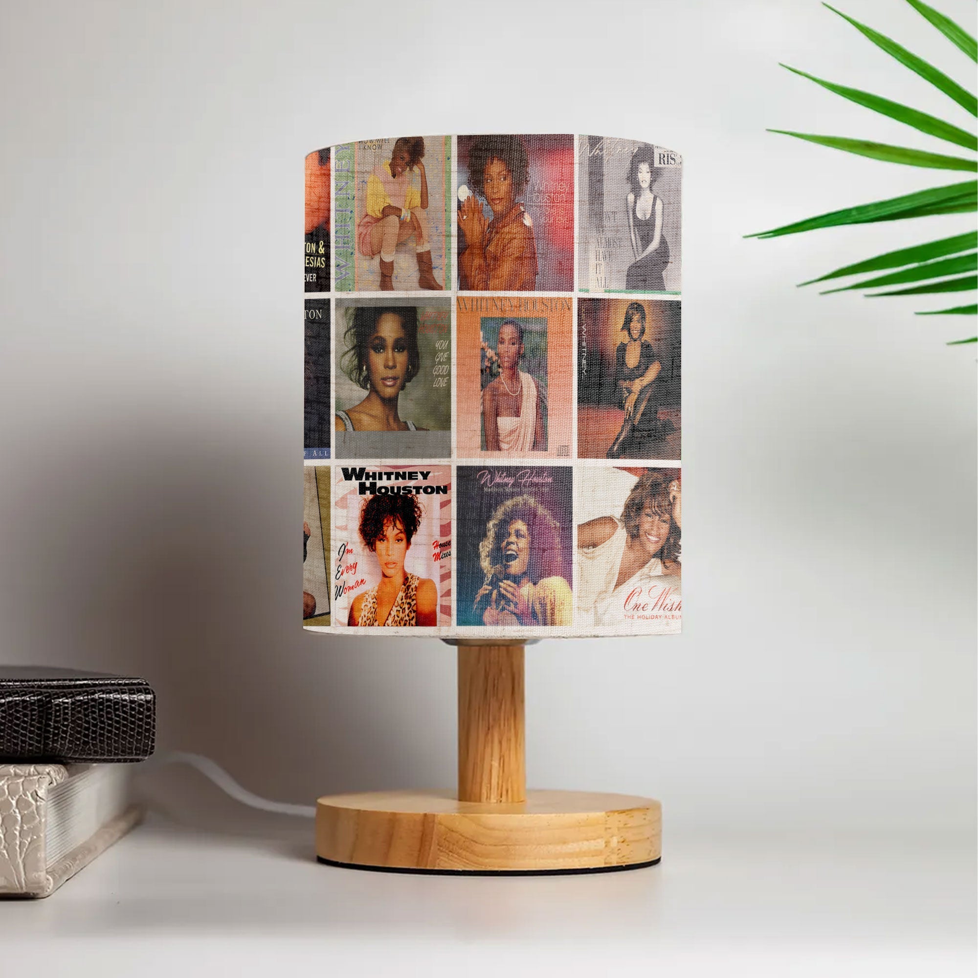 Whitney Houston Album Cover Lamp Retro Music Legend Table Light