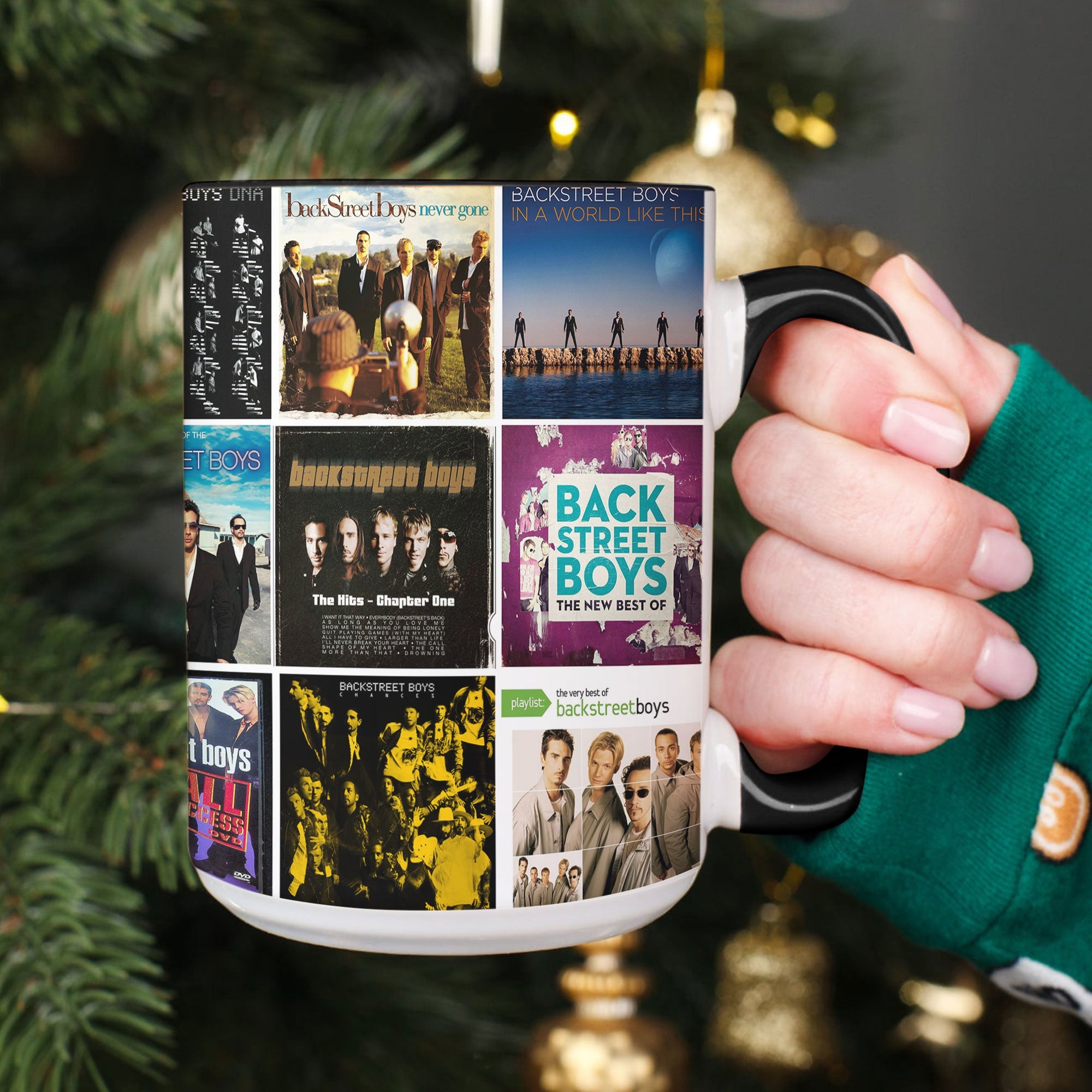 Backstreet Boys Accent Mug Iconic Album Cover Collage Gift