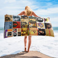 Bob Marley Beach Towel Album Cover Collage Classic Rock Towel
