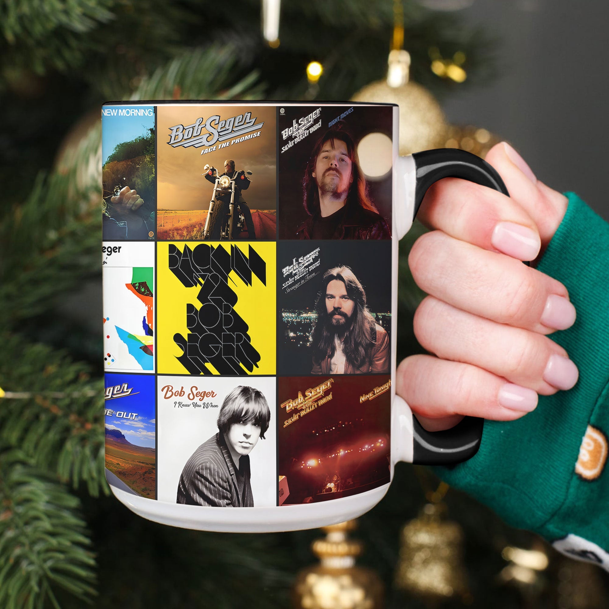 Bob Seger Accent Mug Classic Album Cover Collage Gift