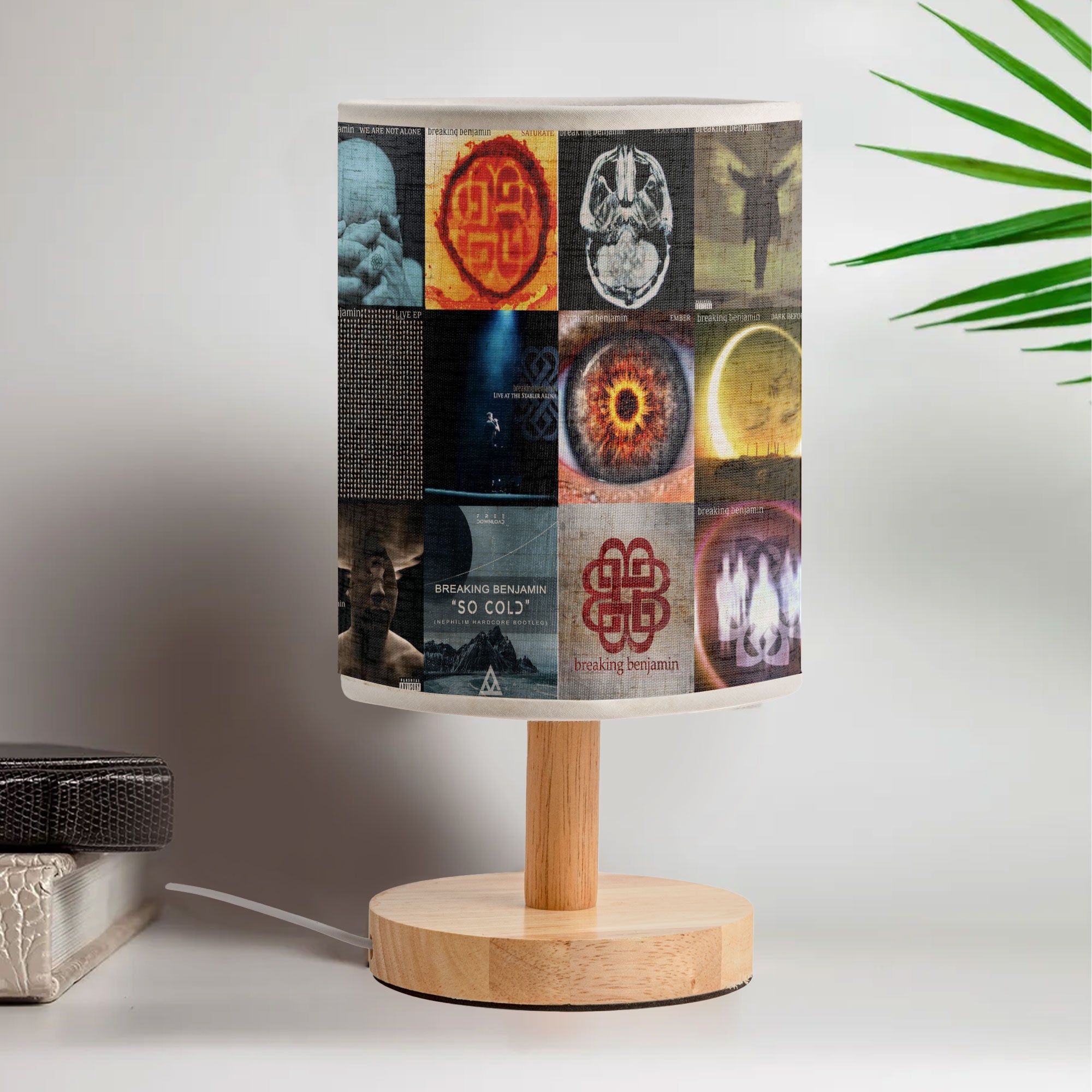 Breaking Benjamin Albums Fabric Lamp A Glow of Dark Serenity