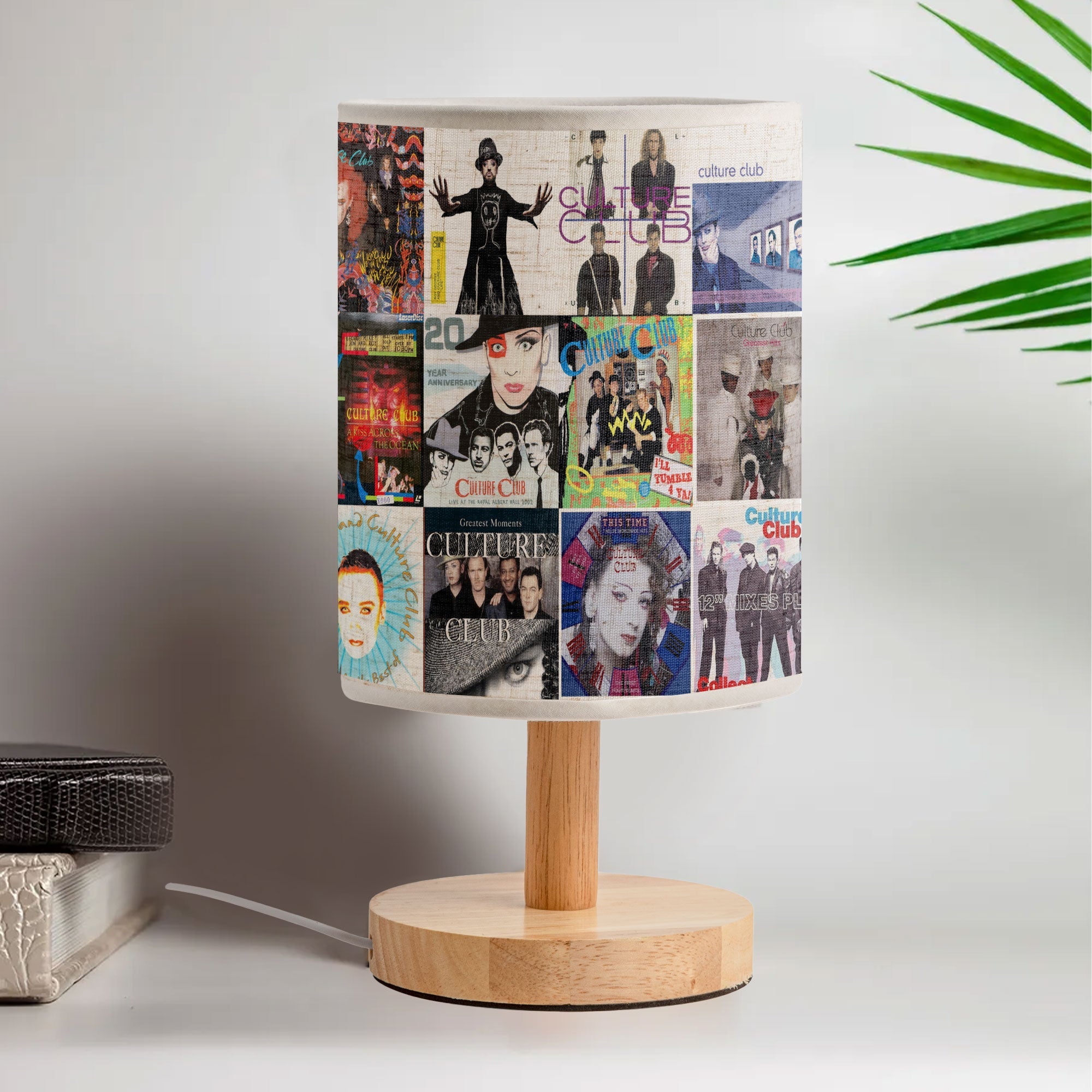 Culture Club Albums Fabric Lamp Retro 80s Pop Icon Table Light