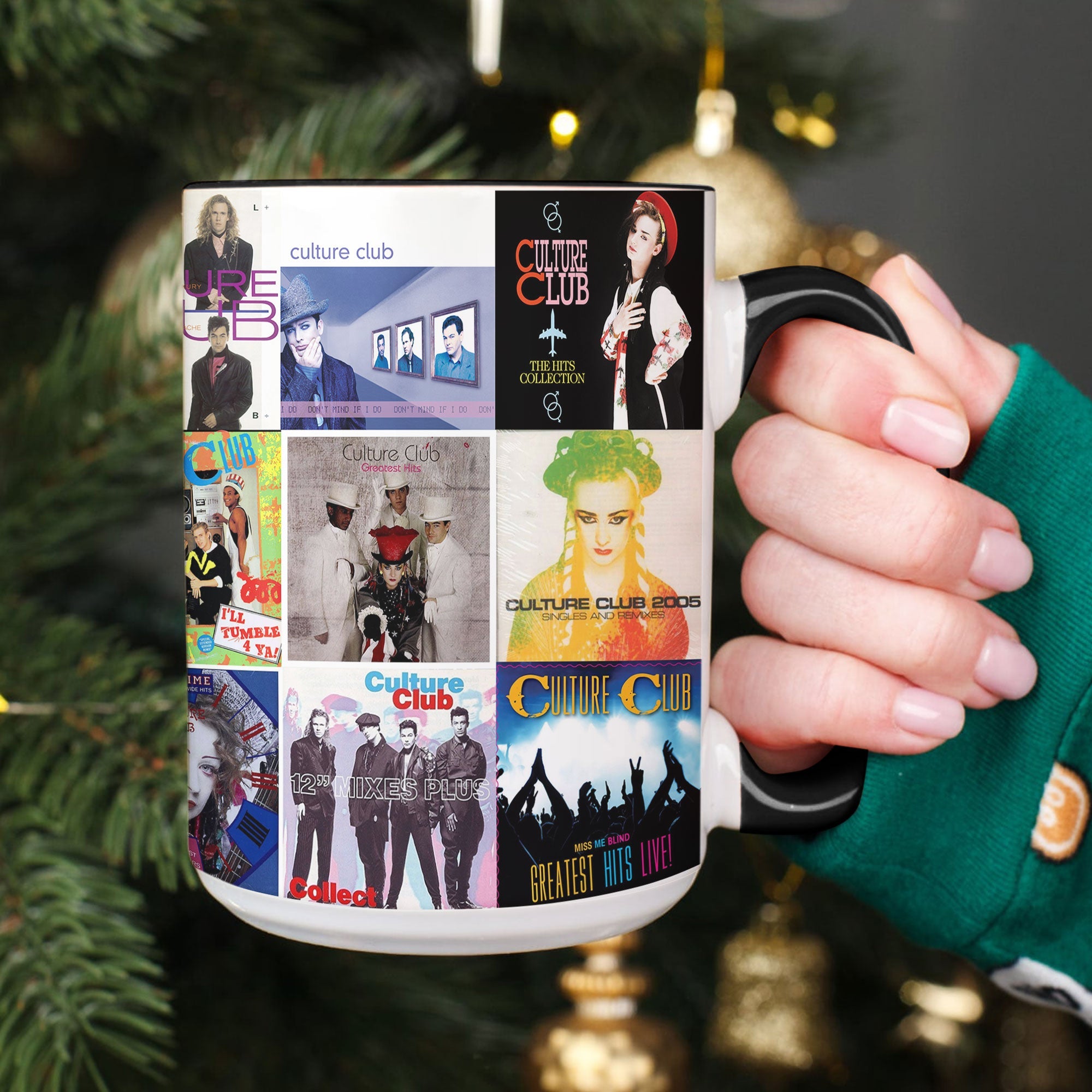 Culture Club Accent Mug Retro Pop Icon Album Collage Gift