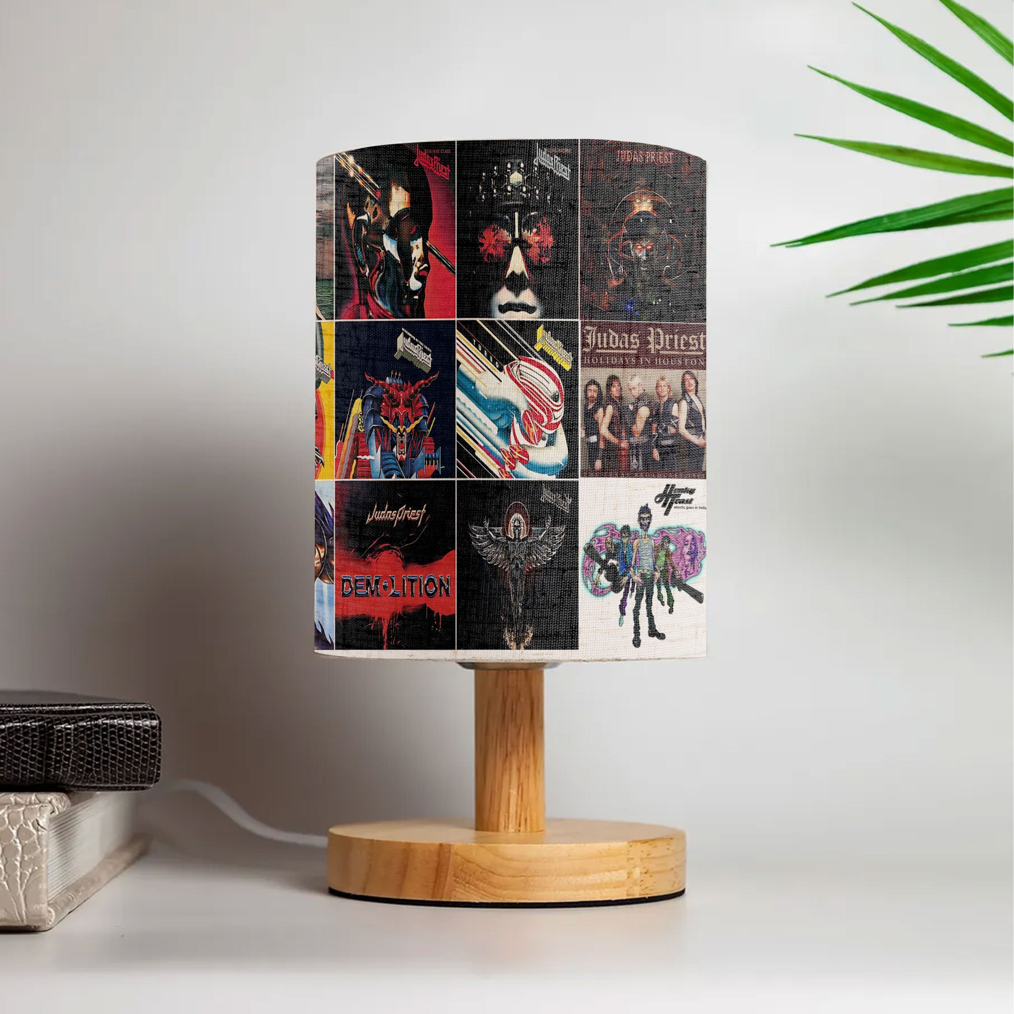 Judas Priest Albums Fabric Lamp A Tribute to the Gods of Heavy Metal