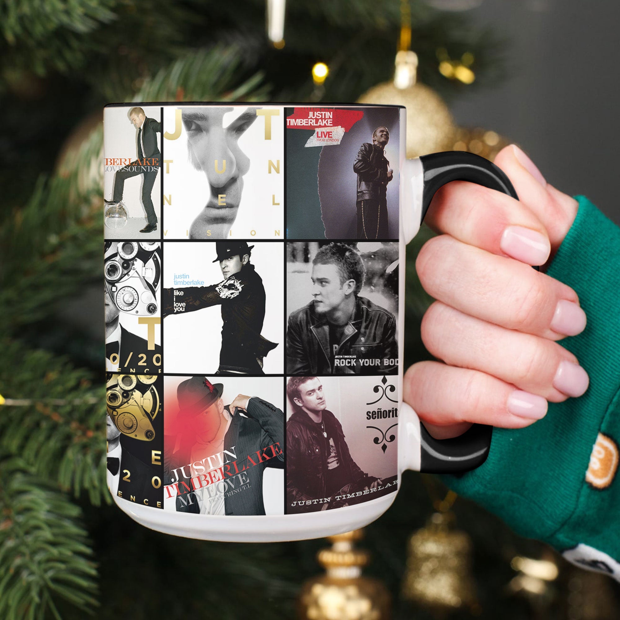 Justin Timberlake Accent Mug Album Cover Collage Gift
