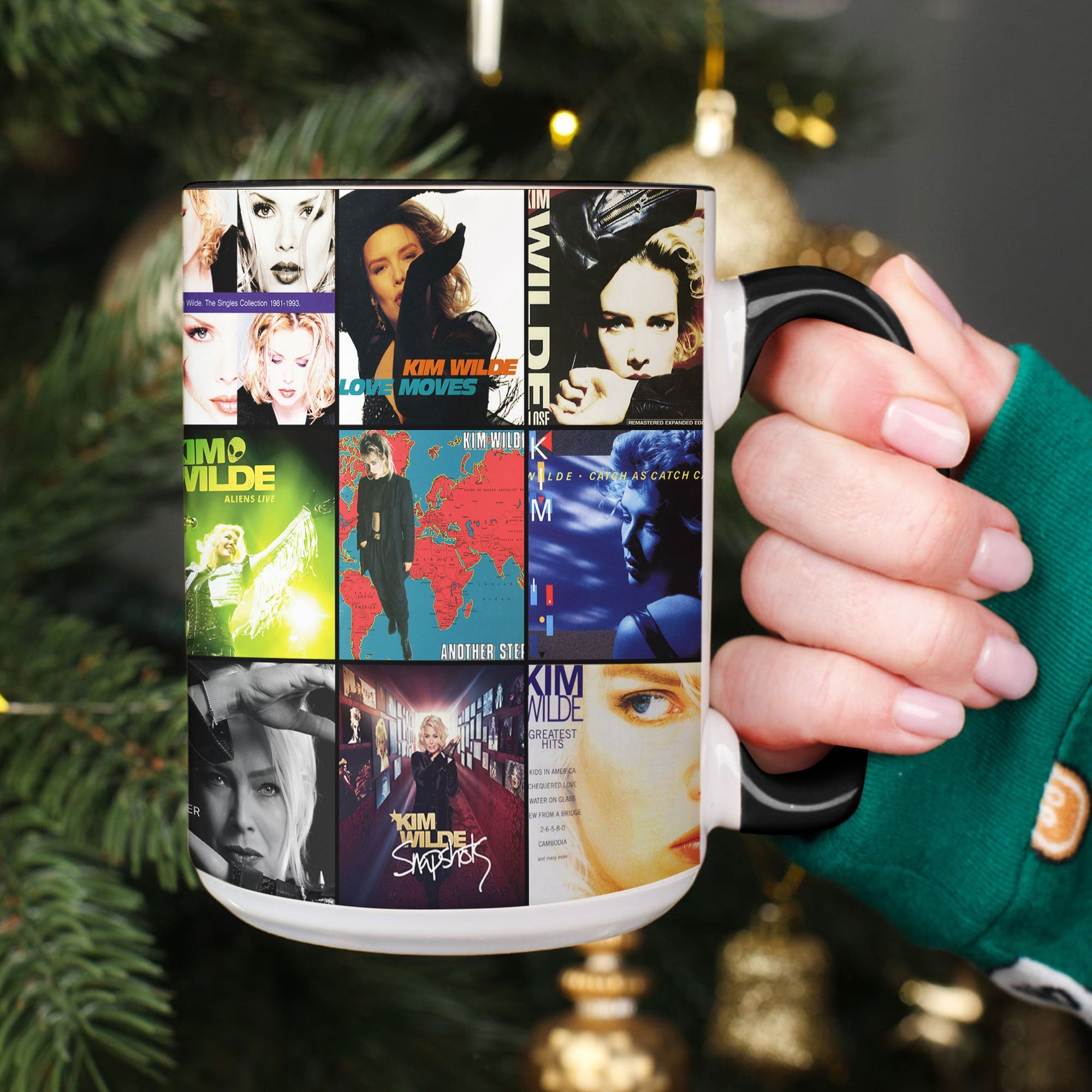 Kim Wilde Accent Mug Pop Icon Album Cover Collage Gift