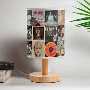 Lana Del Rey Albums Fabric Lamp Dreamy Vintage - Inspired Table Light