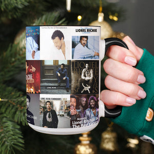 Lionel Richie Accent Mug Soulful Classics Album Cover Collage Gift