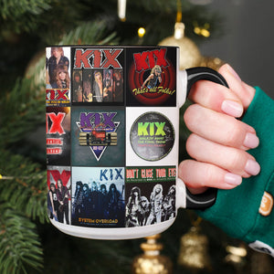 Kix Accent Mug Hard Rock Album Cover Collage Gift
