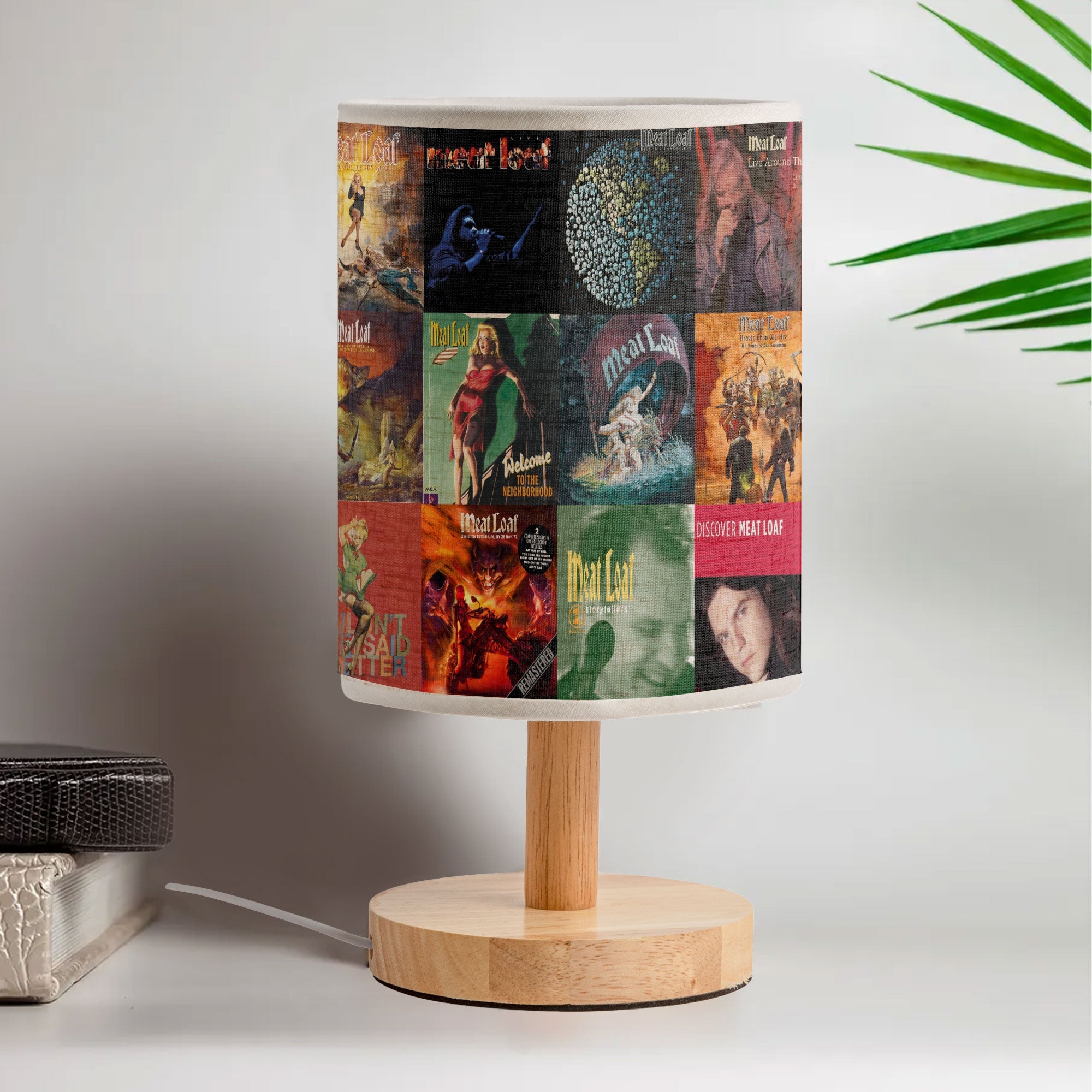 Meat Loaf Album Art Fabric Lamp Rock Opera Glow 🎤🔥