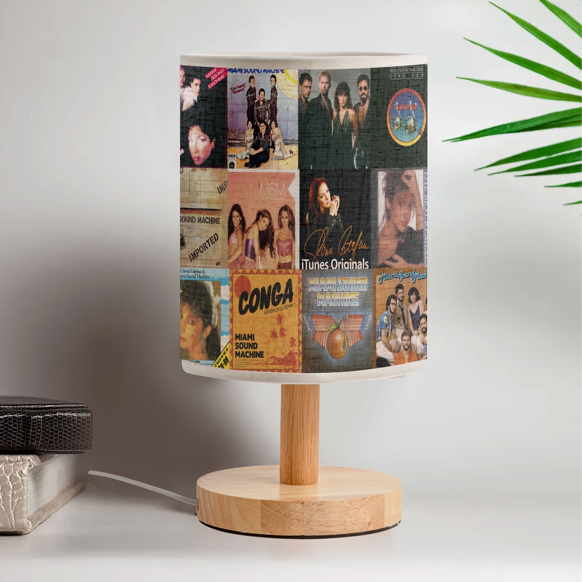 Gloria Estefan & Miami Sound Machine Albums Lamp Retro Latin Pop Table Light