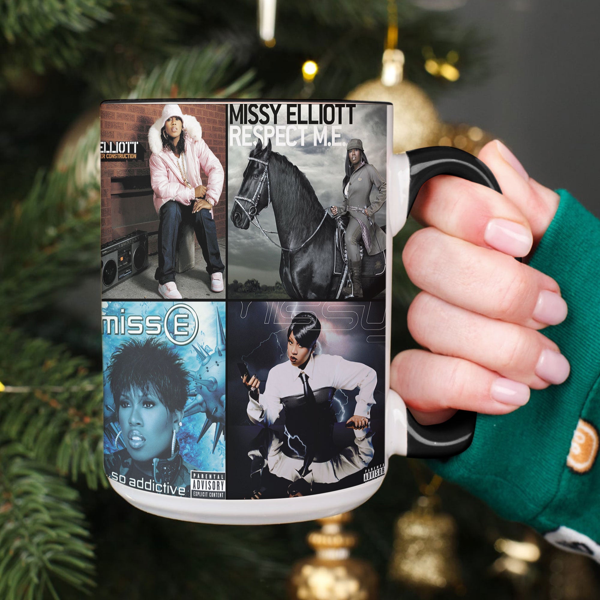 Missy Elliott Accent Mug Hip-Hop Icon Album Cover Collage Gift