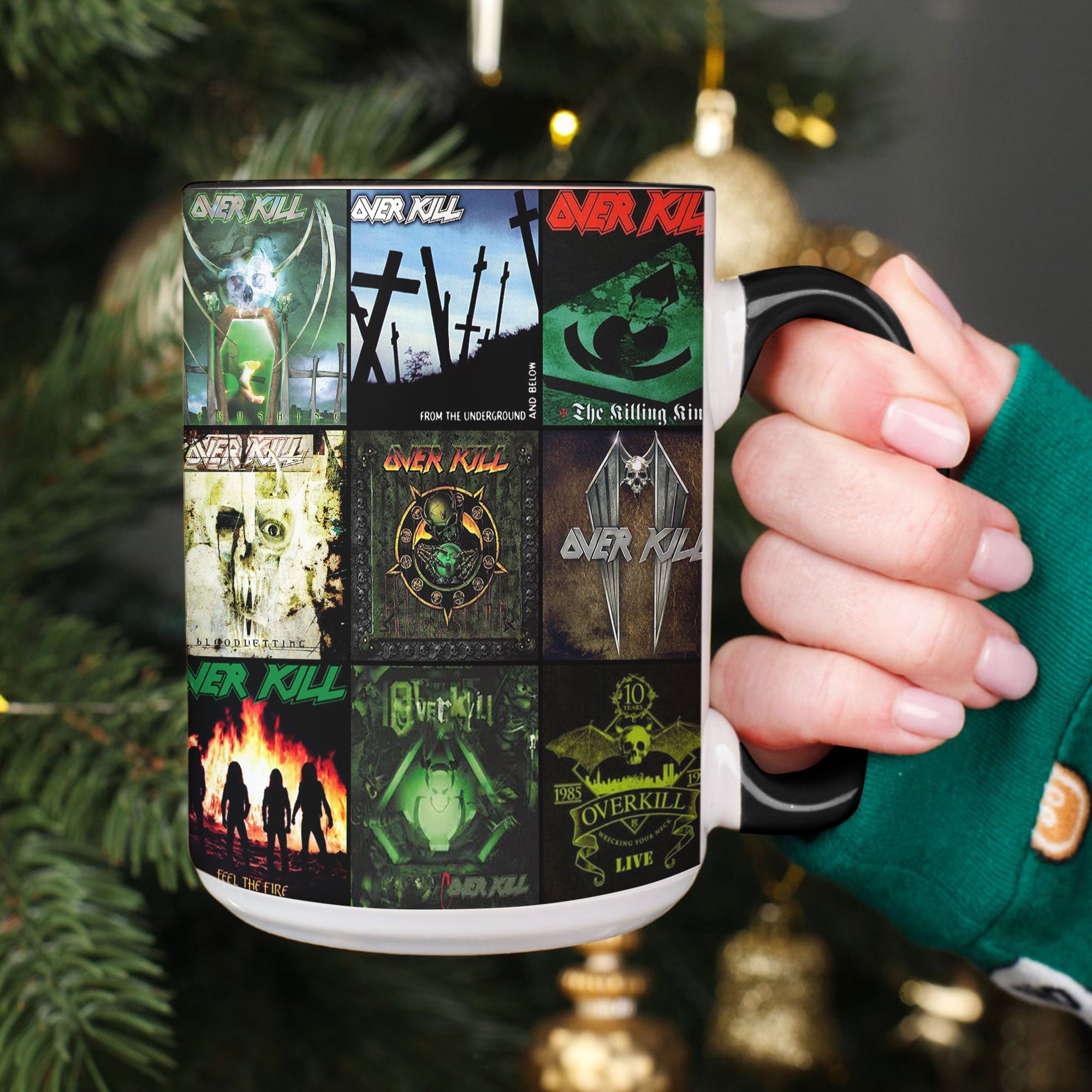 Overkill Accent Mug Thrash Metal Legends Album Collage Gift