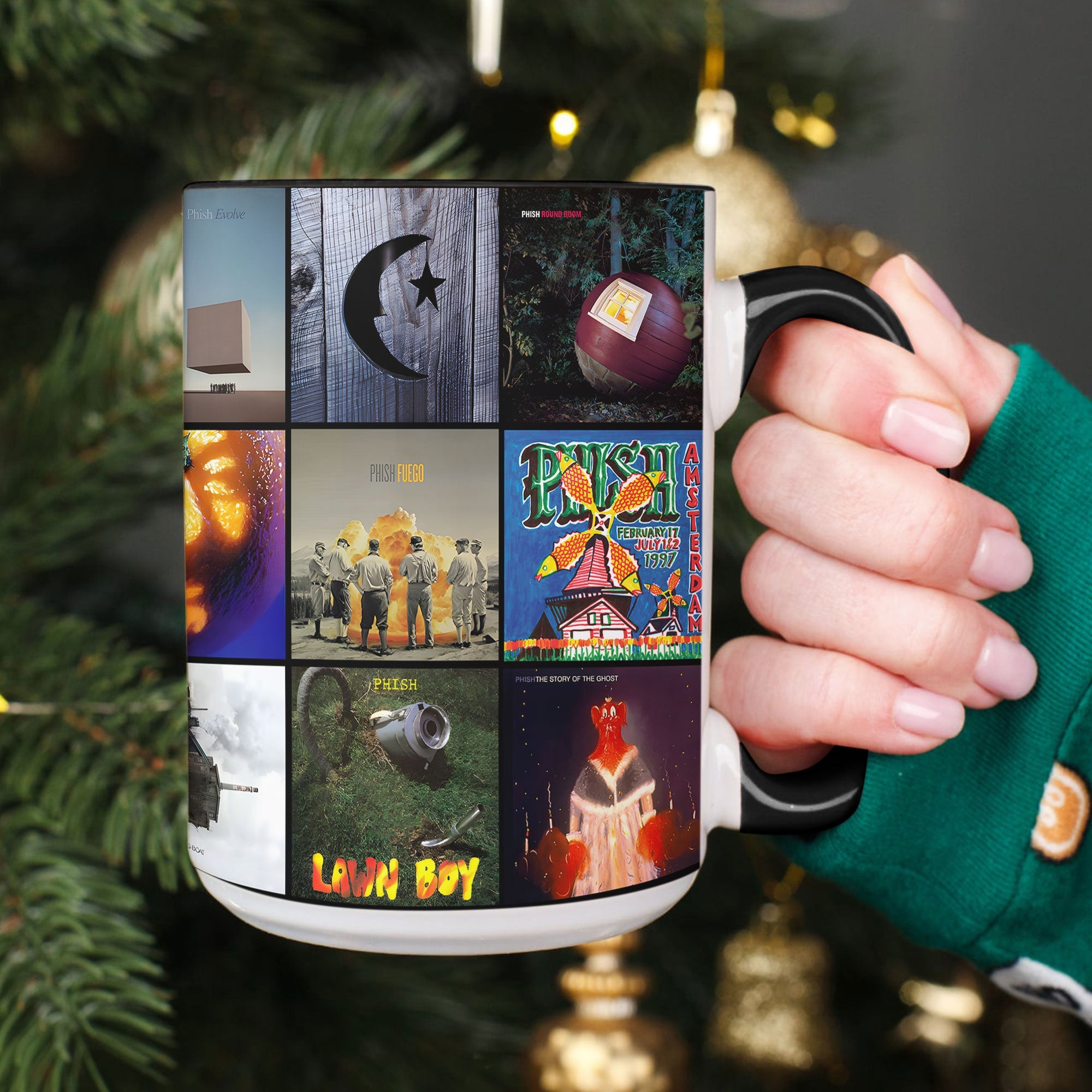 Phish Accent Mug Classic Album Cover Collage Gift for Jam Band Fans