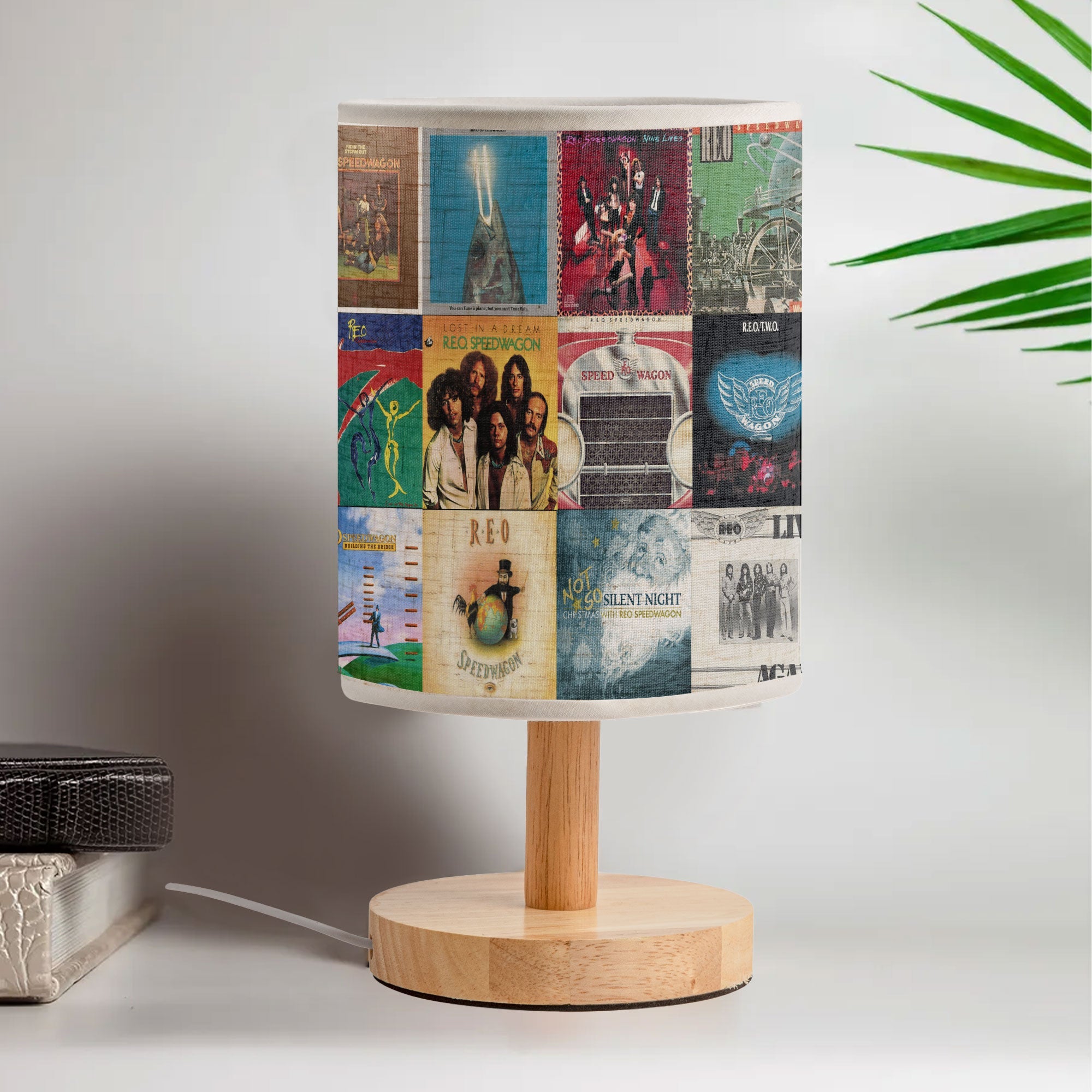 REO Speedwagon Album Art Fabric Lamp Rock Classics Collection ⚡
