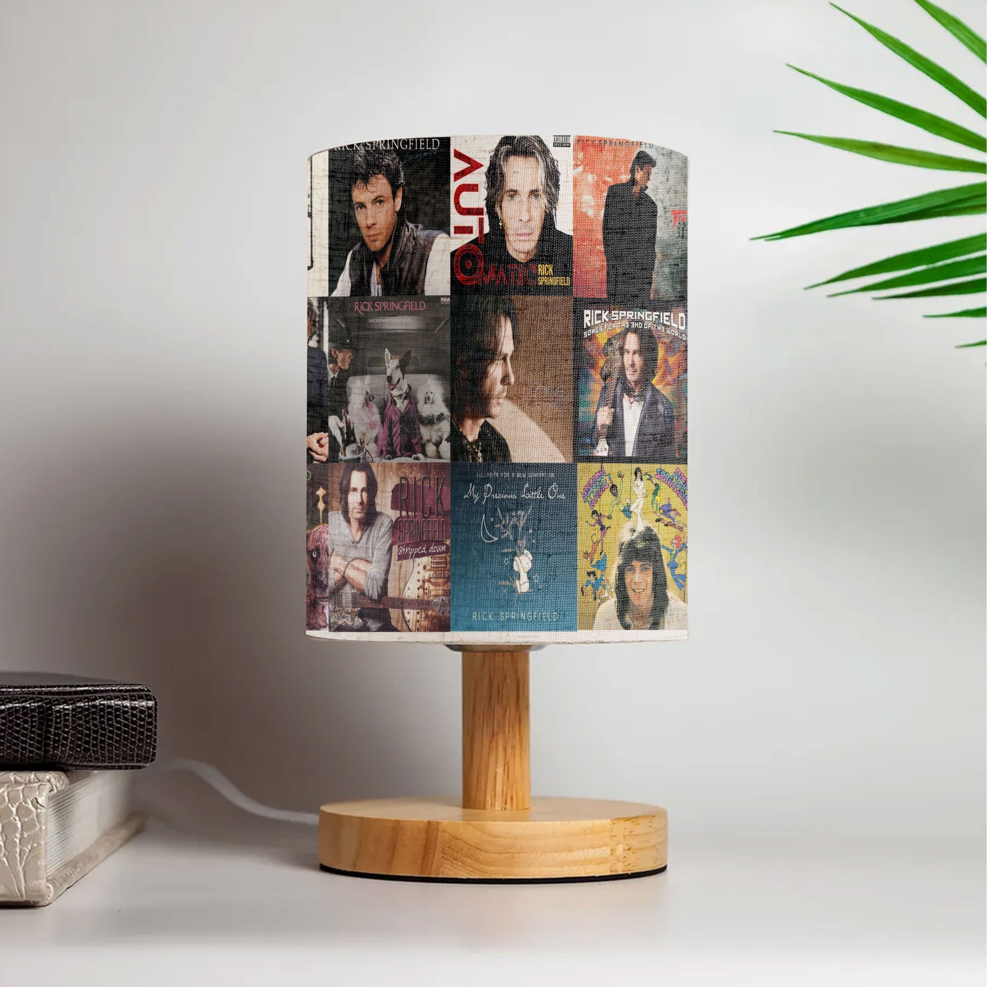 Rick Springfield Album Fabric Lamp Rock ’80s Glow