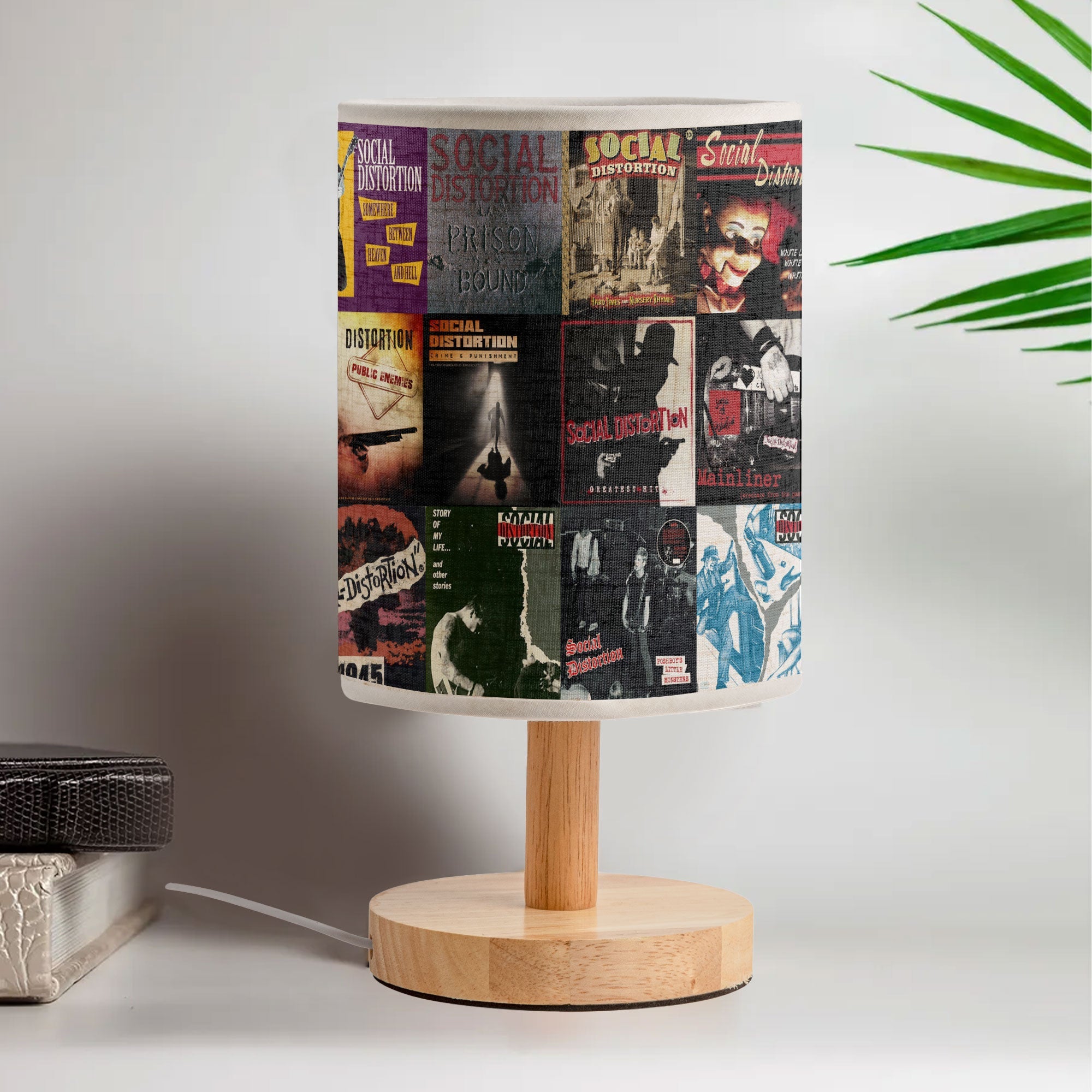 Punk Spirit Glow Social Distortion Albums Fabric Lamp