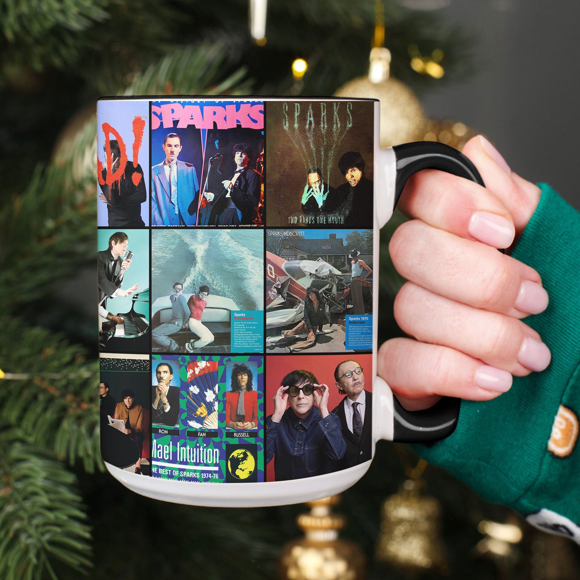 Sparks Accent Mug Iconic Album Cover Collage Gift