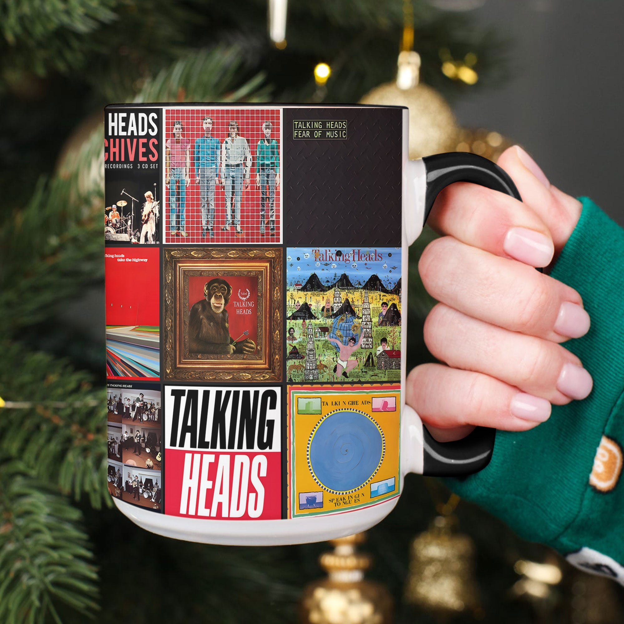 Talking Heads Accent Mug Classic Album Cover Collage Gift