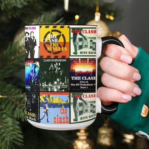 The Clash Accent Mug Classic Album Cover Collage Gift