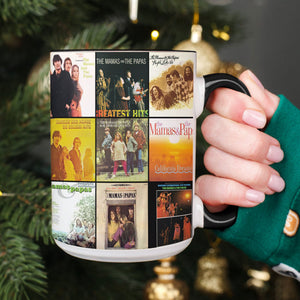 The Mamas & The Papas Accent Mug Folk-Rock Classics Album Collage Gift