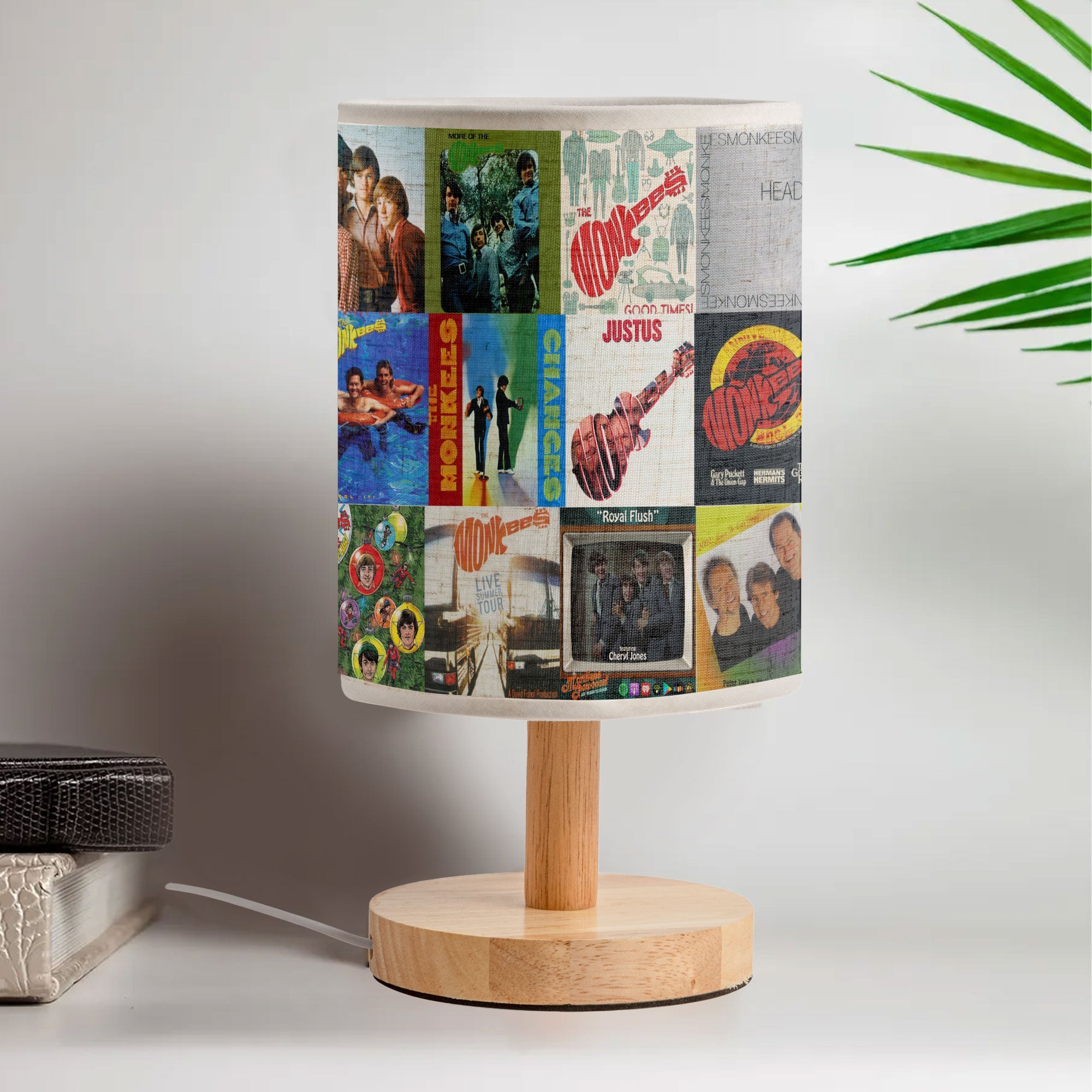 The Monkees Albums Lamp 60s Pop Rock Nostalgia Table Light
