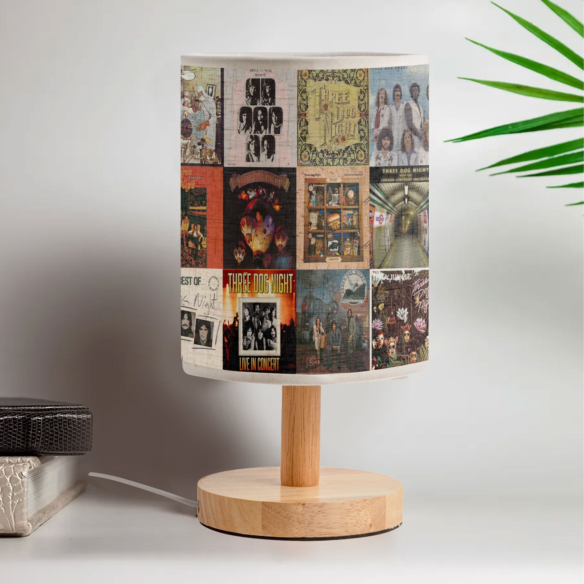 Three Dog Night Album Cover Lamp Classic Rock Nostalgia Home Decor