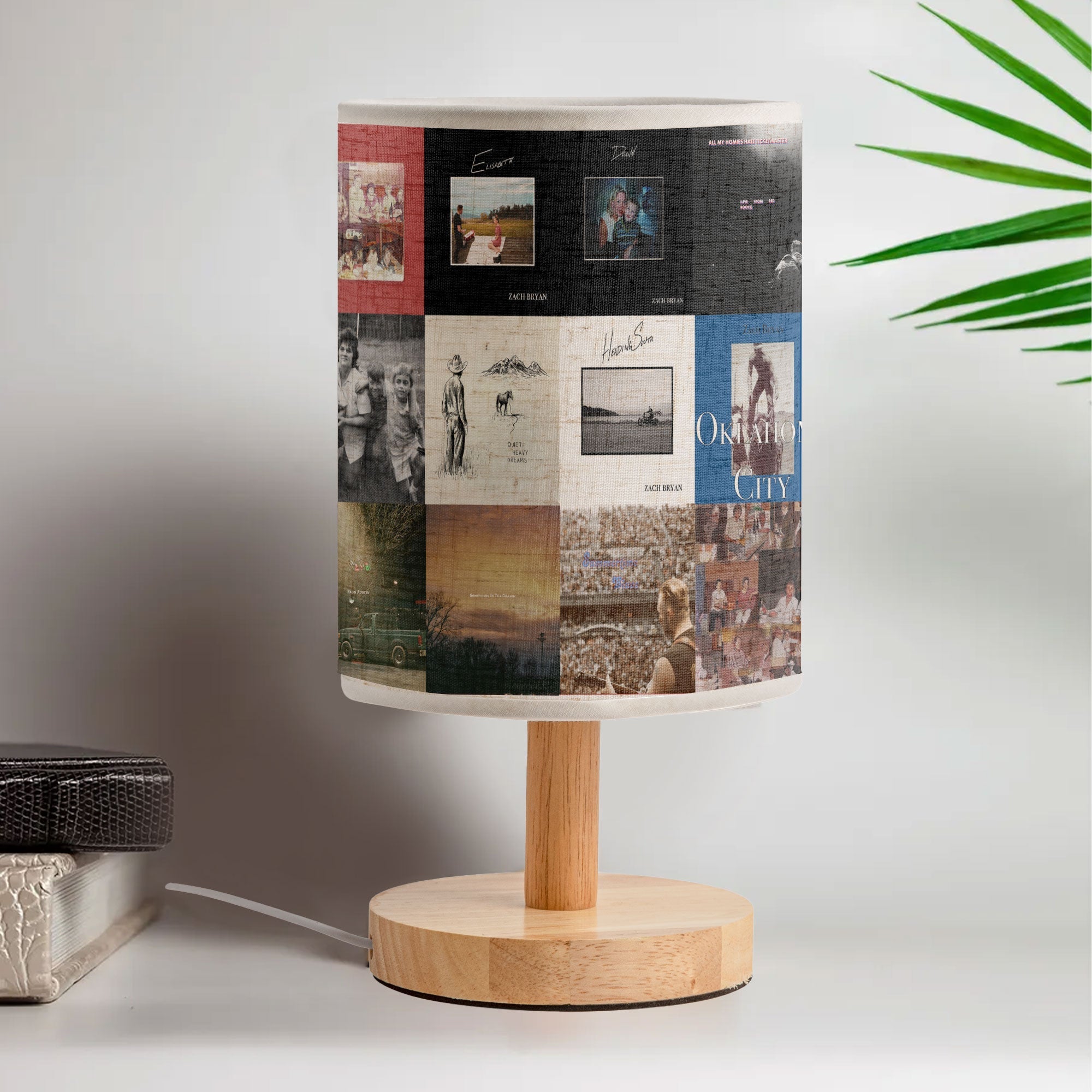 Zach Bryan Fabric Lamp A Warm Glow for Country Souls