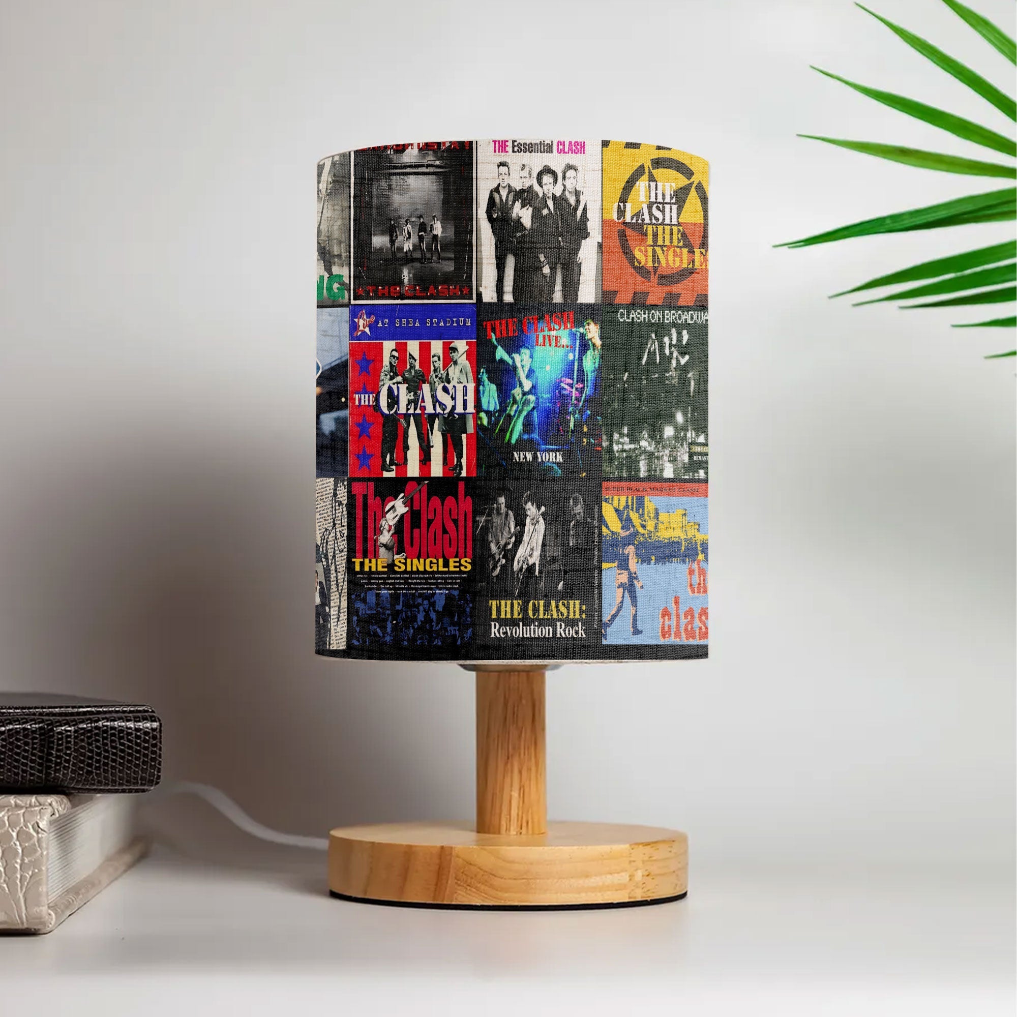 The Clash Album Fabric Lamp Punk Rock Iconic Glow
