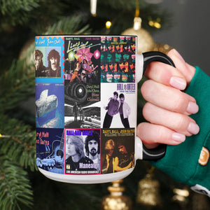 Daryl Hall & John Oates Accent Mug Classic Album Cover Collage Gift