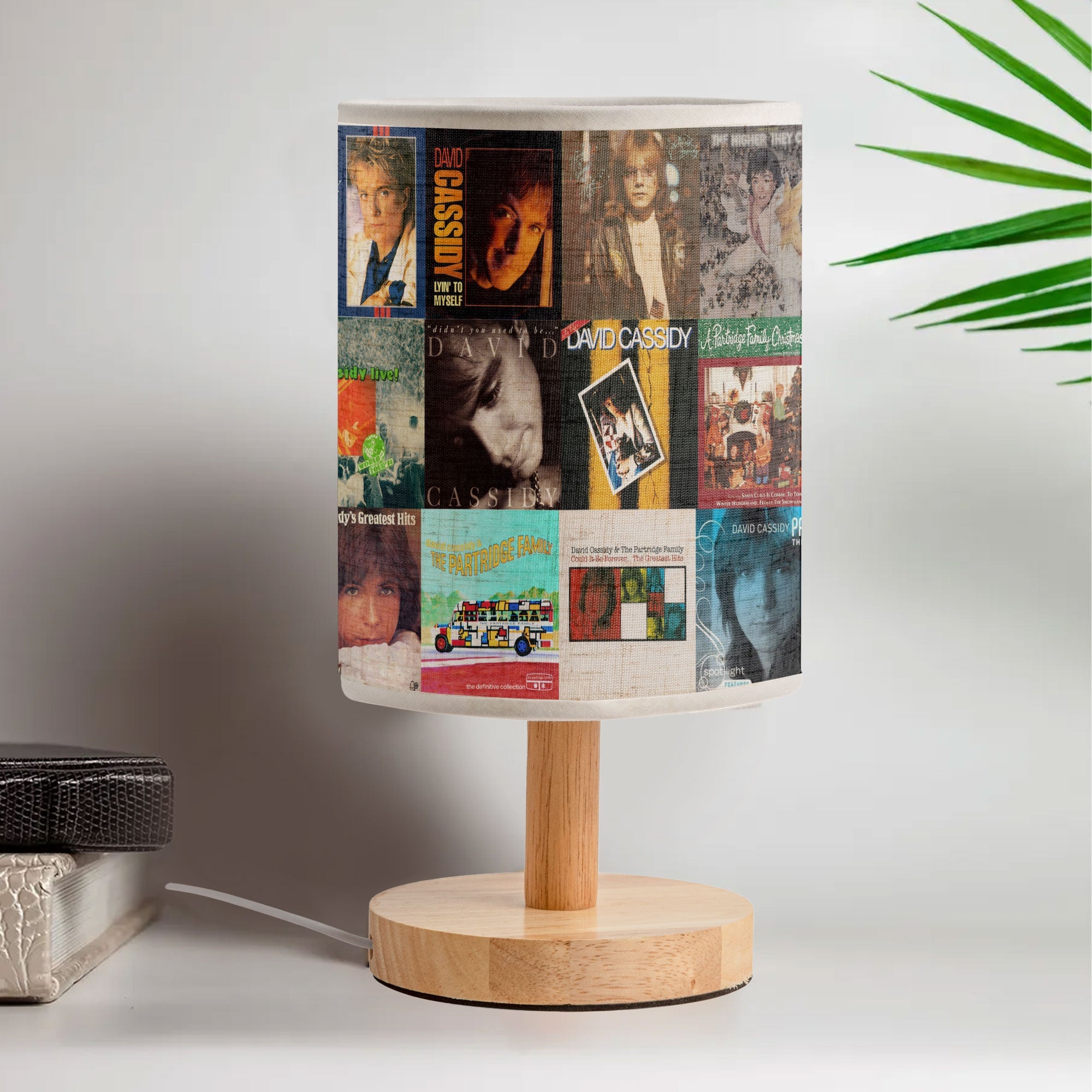 David Cassidy Fabric Lamp A Warm Tribute for Music Lovers