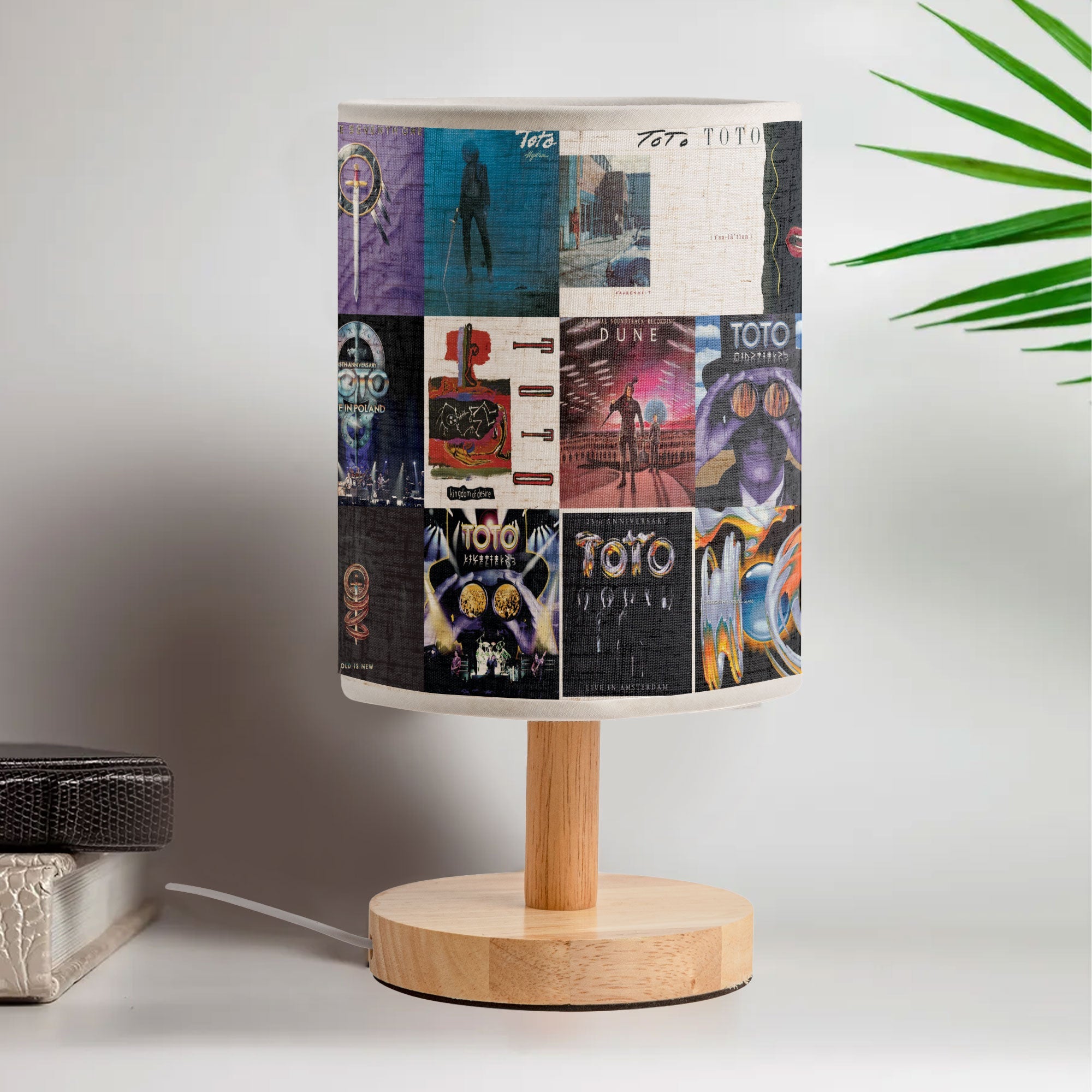 TOTO Fabric Lamp Classic Album Cover Collage Light for Fans