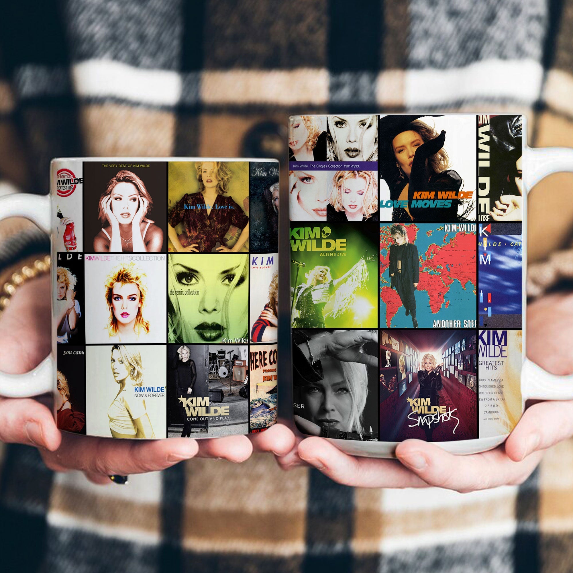 Kim Wilde Accent Mug Pop Icon Album Cover Collage Gift