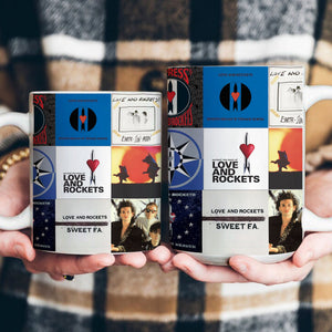 Love and Rockets Accent Mug Album Cover Collage Gift