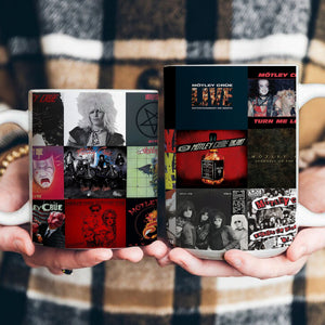 Mötley Crüe Accent Mug Classic Hard Rock Album Collage Gift