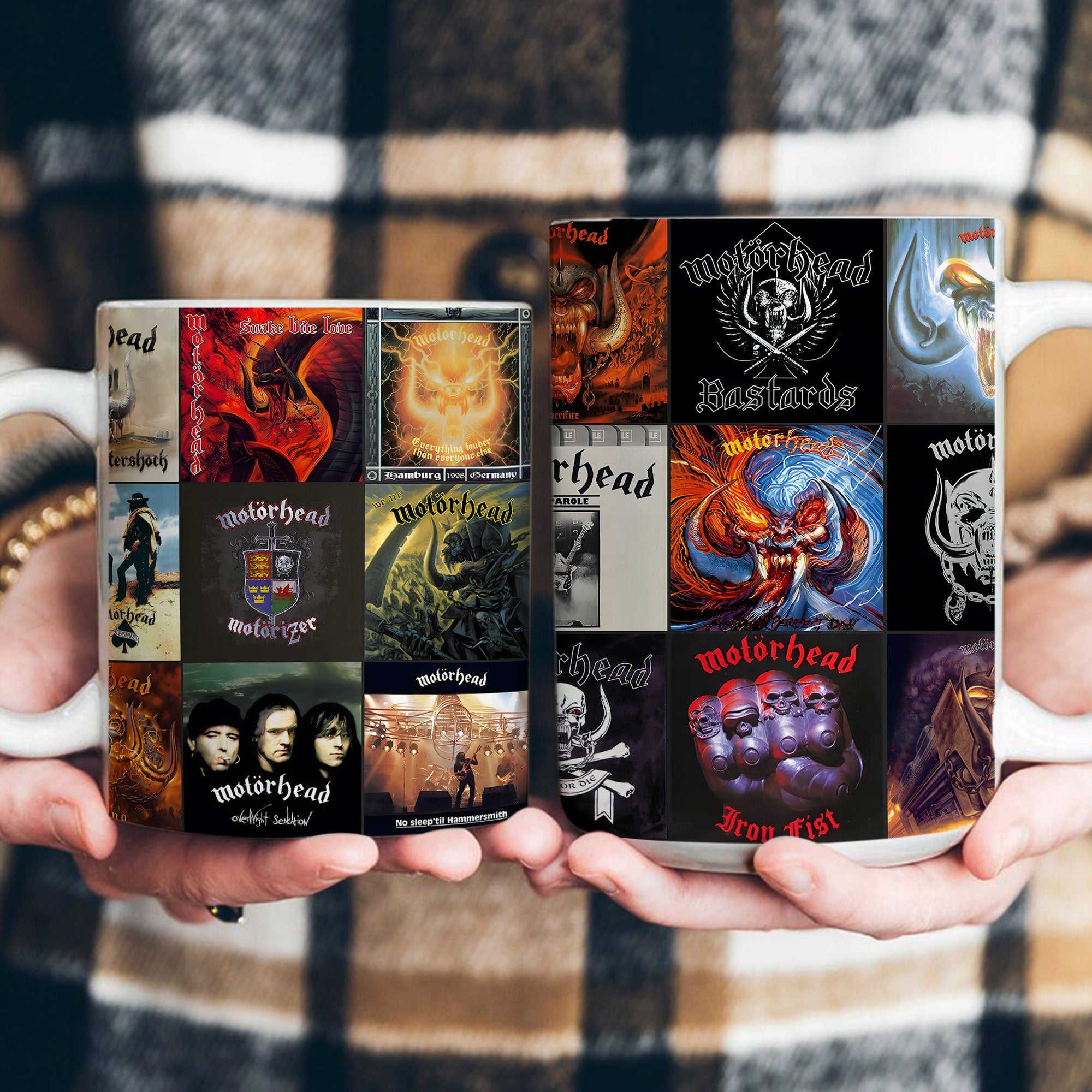 Motörhead Accent Mug Classic Album Cover Collage Gift for Heavy Metal Fans
