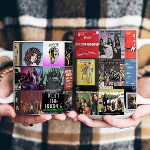 Mott the Hoople Accent Mug Glam Rock Classics Album Collage Gift