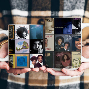 Roberta Flack Accent Mug Soulful Classics Album Collage Gift