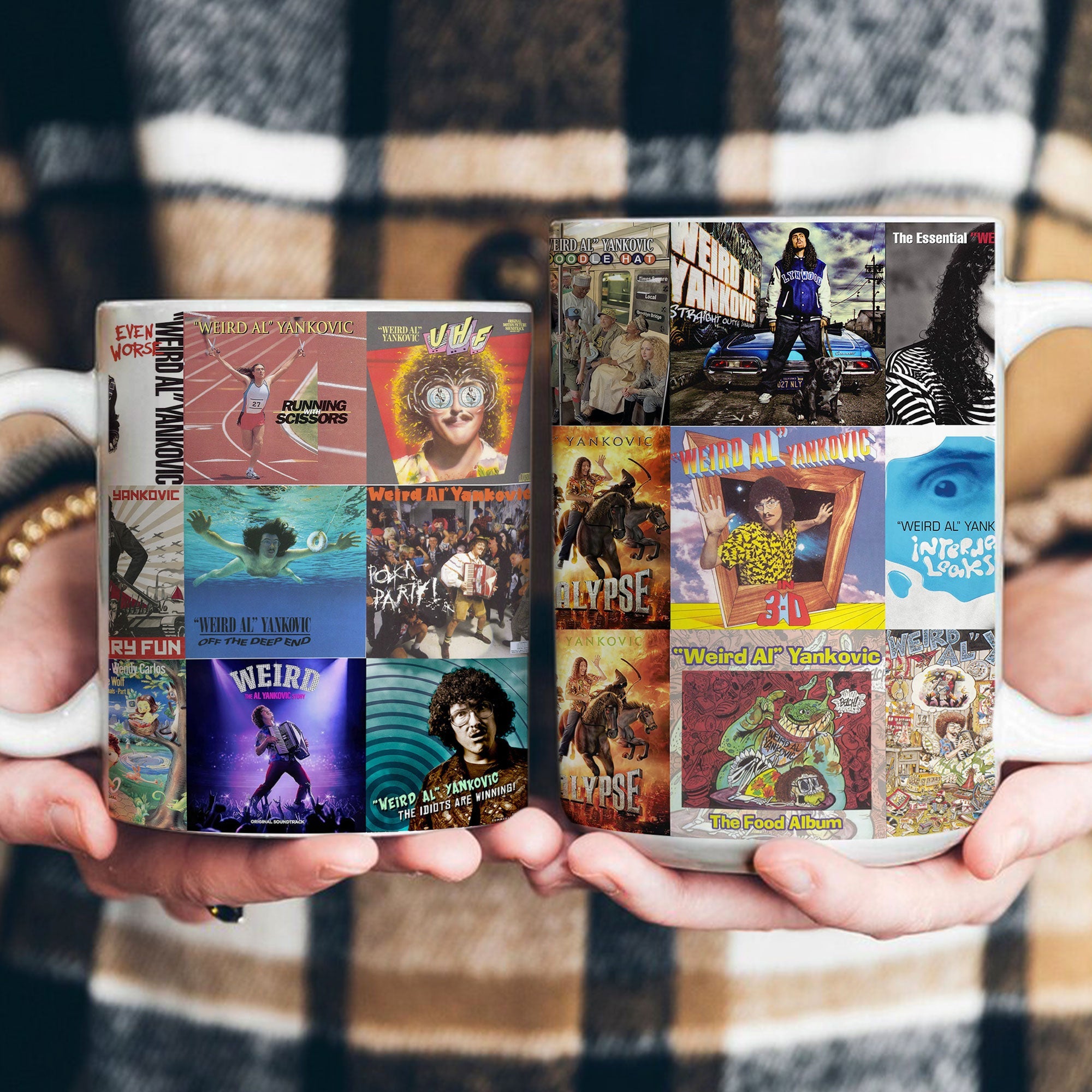 Weird Al Yankovic Accent Mug Album Cover Collage Gift