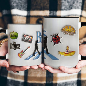 The Beatles Abbey Road Accent Mug Classic Crosswalk Silhouette Coffee Cup