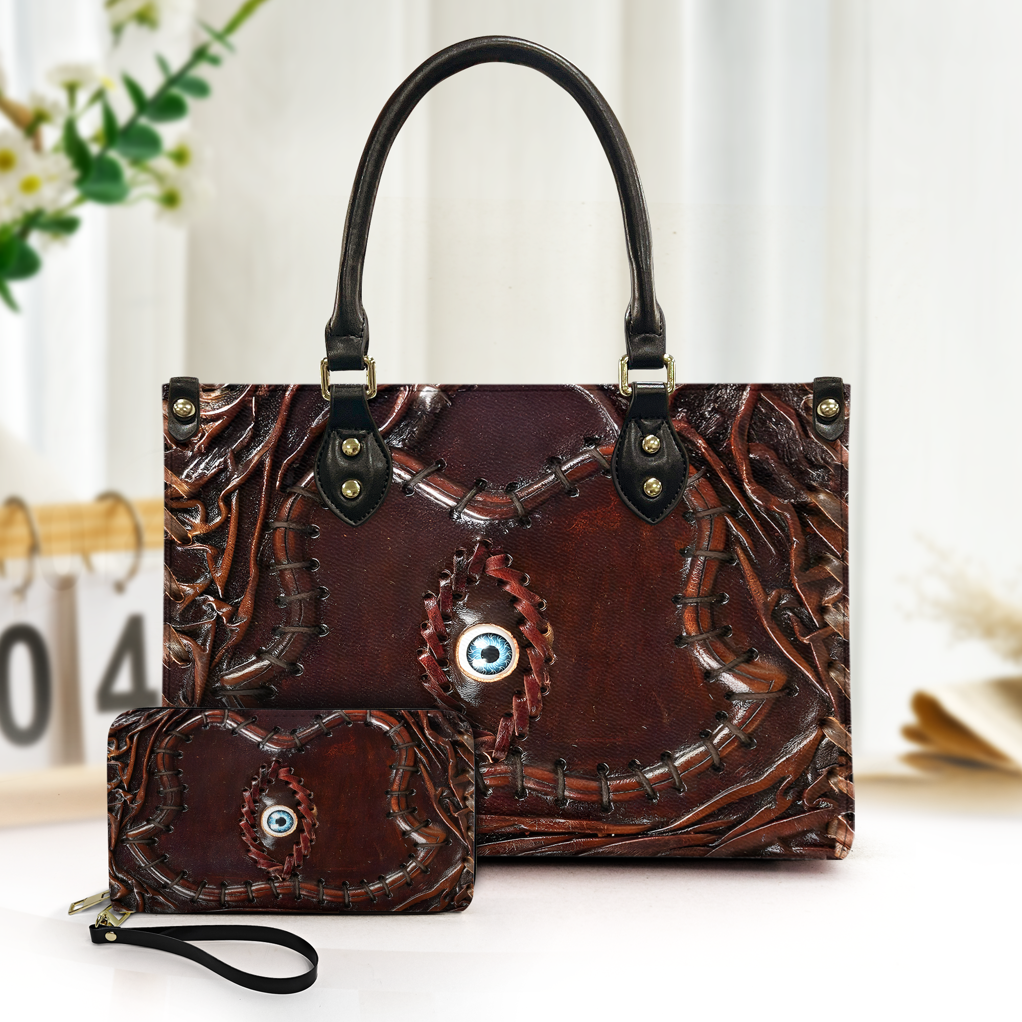 Hocus Pocus Spellbook Leather Handbag & Wallet Set