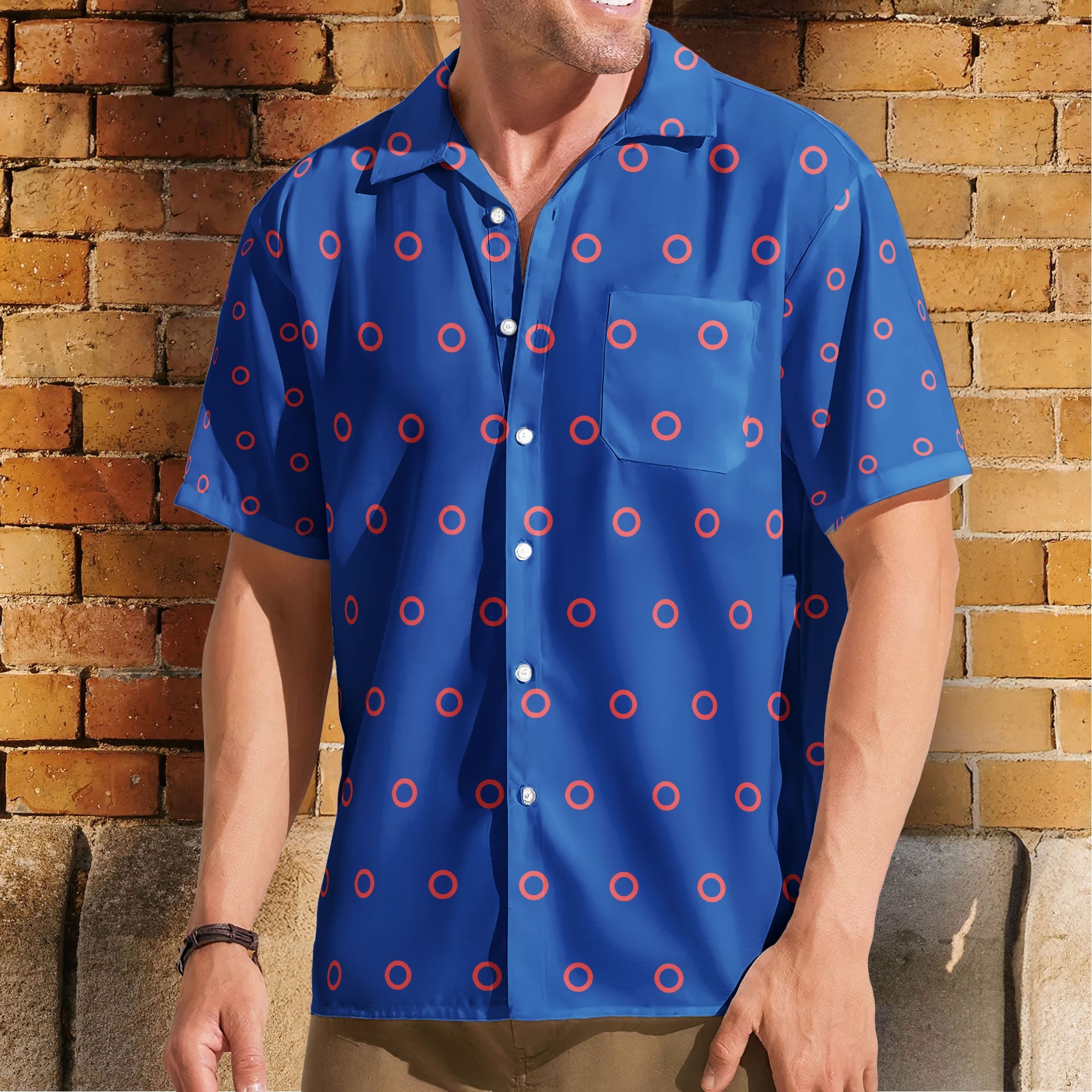 Phish Fishman Donut Button-up Shirt Hawaiian Shirt – Retro Music Inspired Unisex Button-Up Shirt