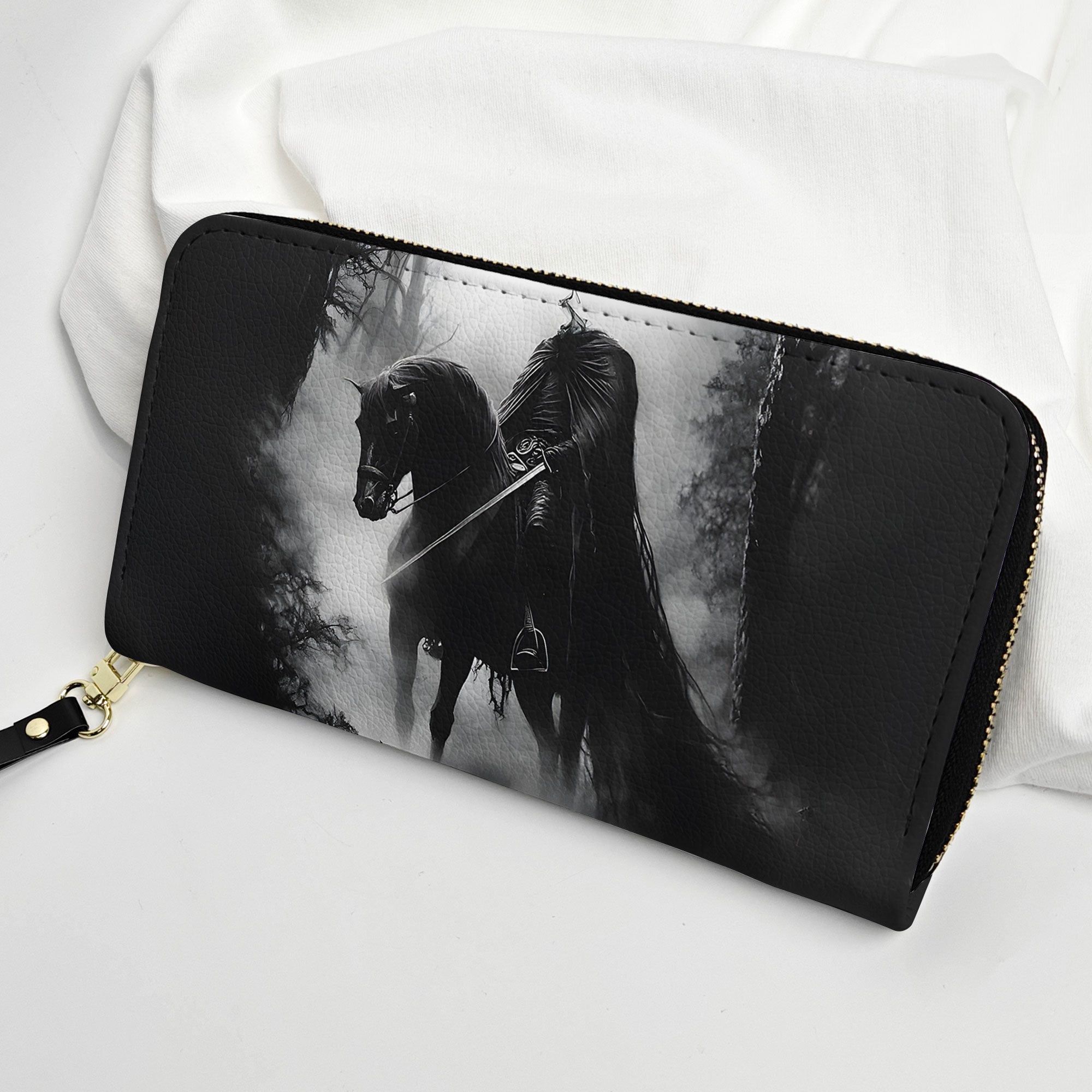 Rider of the Shadow Headless Horseman Leather Handbag & Wallet Set