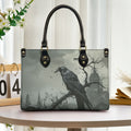 The Raven Gothic Leather Handbag & Wallet Set Dark Literature Inspired
