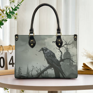 The Raven Gothic Leather Handbag & Wallet Set Dark Literature Inspired