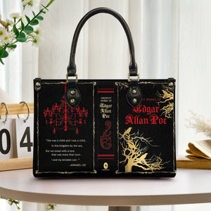Edgar Allan Poe Gothic Leather Handbag & Wallet Set Literary Inspired Fashion